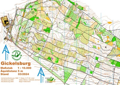 OL-Karte Gickelsburg, Bad Homburg/Saalburg Taunus