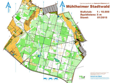 Karte Mühlheimer Stadtwald