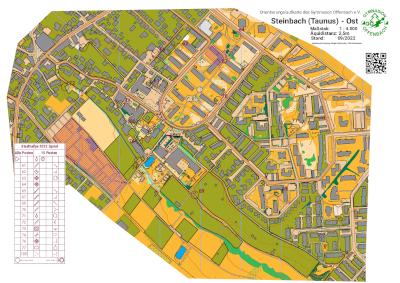 Sprint-OL-Karte Steinbach am Taunus