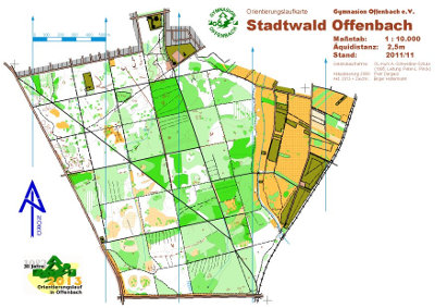 OL-Karte Stadtwald Offenbach