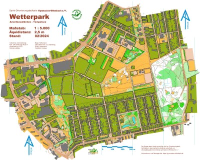 Sprint-OL-Karte Wetterpark Offenbach